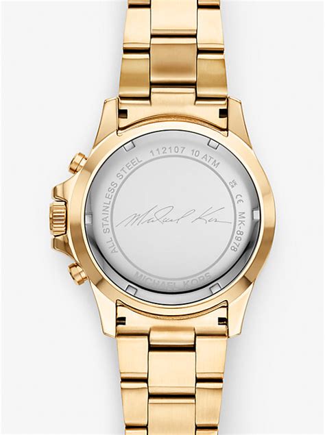 michael kors mens everest mk 8174 for sale|Oversized Everest Gold.